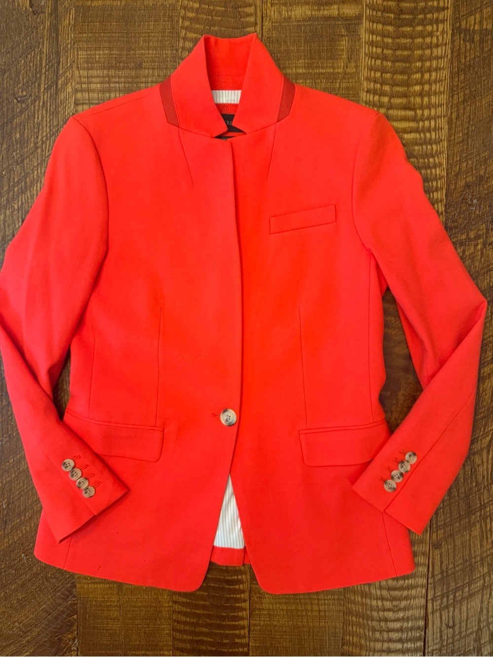 J.Crew Coral Statement Blazer Size 2 | Southern Game Day Chic EUC - Picture 12 of 16